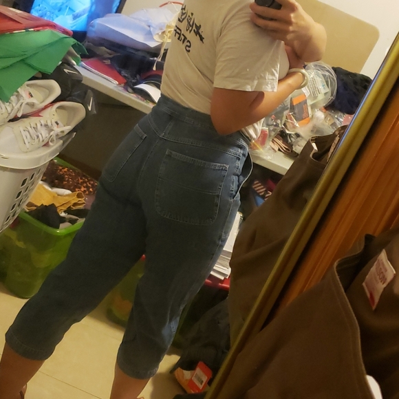 Vintage size S Adriana sport capri jeans - Picture 1 of 6